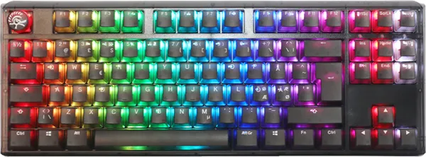 Ducky One 3 - Aura Black Nordic - TKL - Kailh Box Jellyfish Switch Y - RGB - ND - Pelinäppäimistö - Pohjoismainen - Musta